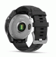 fēnix E – 47 mm, AMOLED - Stainless Steel with Black Silicone Band - 010-03025-00 - Garmin